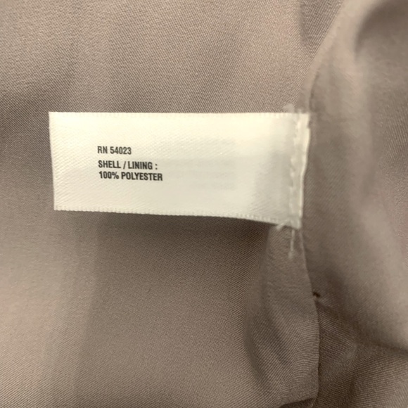 GAP Vintage Sleeveless Mini Dress in Grey/Taupe with Champagne Ruffles Size XS - Picture 8 of 10